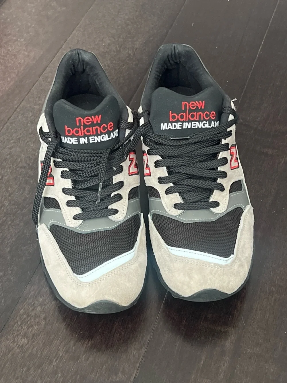 New Balance 1530 Gray & Black Suede Sneakers made in england